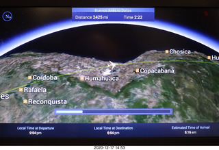 57 a0y. flight EZE-DFW moving map