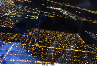 73 a0y. flight EZE-DFW aerial Buenos Aires