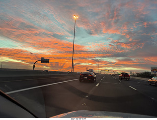 red sunset