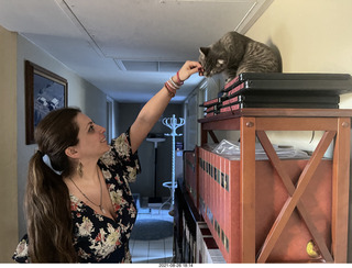 Didem and cat Potato