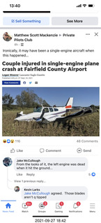 2 a17. twin airplane crash