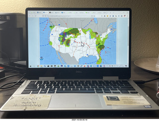 1 a18. weather map showing storms