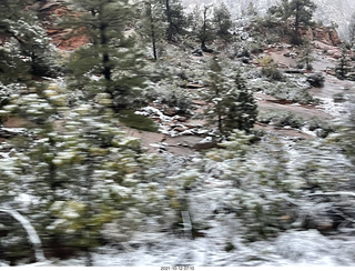60 a18. Zion National Park in the snow