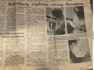 my hexflexagon stuff from 1974 and 1975