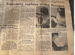 my hexflexagon stuff from 1974 and 1975