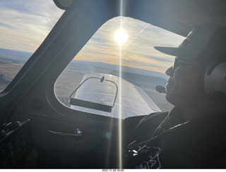 70 a19. flying in N8377W with Jerome