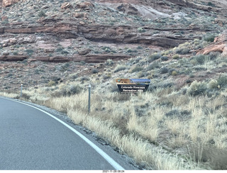 13 a19. driving from moab to fisher towers - Route 128