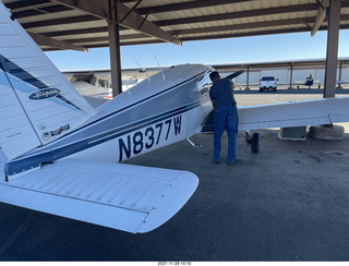 198 a19. N8377W back home at Deer Valley Airport (DVT) with Jerome