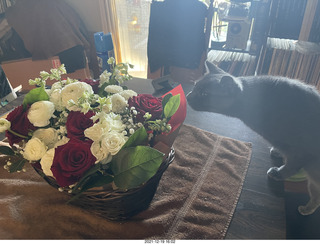 Olga and Anthony gave me a lovely floral bouquet for my birthday