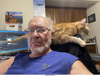 Adam and cat Max