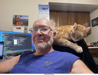Adam and cat Max
