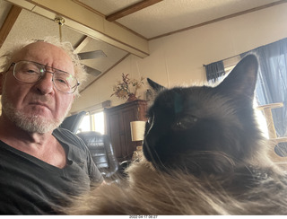 Adam and cat Max