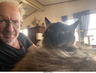 Adam and cat Max