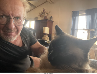 Adam and cat Max