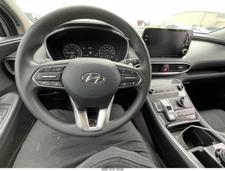 117 a1n. my rental car, Hundai Santa Fe dashboard