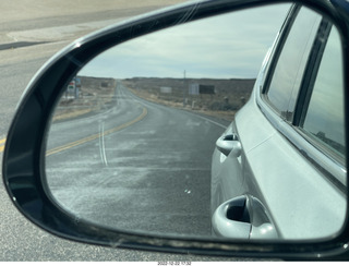 149 a1n. Utah - driving from hanksville to goblin valley - rear view