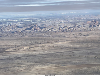 6 a1n. aerial -  canyonlands - San Rafael swell (or reef)
