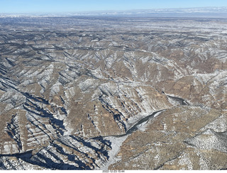 80 a1n. aerial - canyonlands - Green River, Desolation Canyon, Book Cliffs