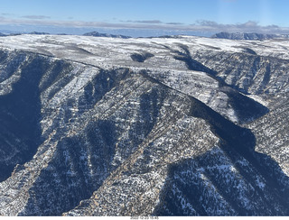 198 a1n. aerial - canyonlands - Green River, Desolation Canyon, Book Cliffs