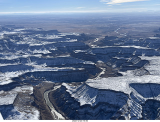 218 a1n. aerial - canyonlands - Green River, Desolation Canyon, Book Cliffs