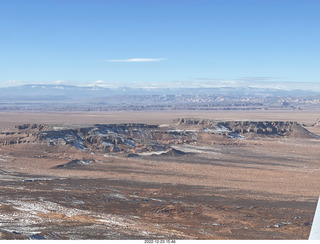 232 a1n. aerial - canyonlands - toward hanksville