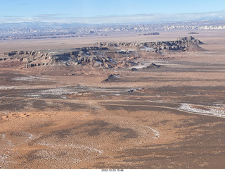 233 a1n. aerial - canyonlands - toward hanksville