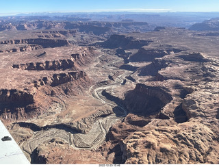 266 a1n. aerial - canyonlands - Dirty Devil airstrip