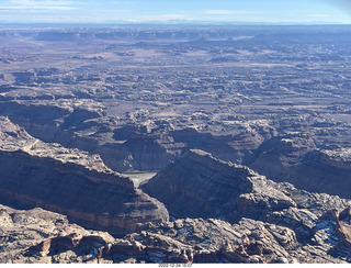 60 a1n. aerial - Canyonlands Confluence where Colorado and Green Rivers meet