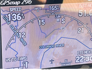 162 a1n. Garmin GPSmap 296 showing 136 knots, quite a tailwind