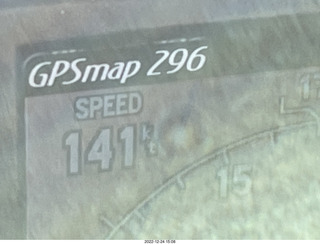 171 a1n. Garmin GPSmap 296 showing 141 knots, quite a tailwind