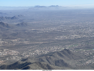 204 a1n. aerial - haze over Phoenix