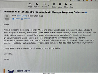 Philadelphia Orchestra program 1986may02 autographed by Riccardo Muti