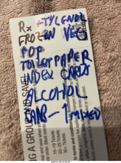 shopping list
