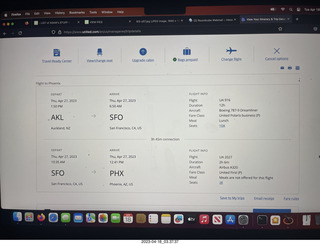 10 a1s. airline web page for later flights