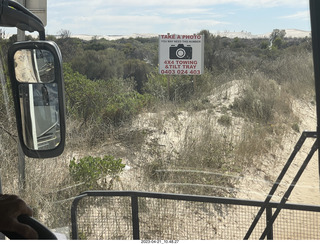 28 a1s. Astro Trails - Australia - sand dunes sign