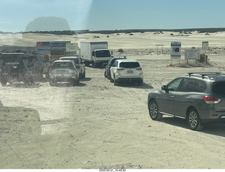 32 a1s. Astro Trails - Australia - sand dunes - cars