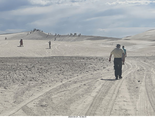 Astro Trails - Australia - sand dunes signs