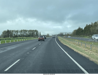 23 a1s. New Zealand driving to thermal hot springs near Rotorua