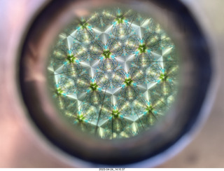 167 a1s. New Zealand - Lava Glass - kaleidoscope