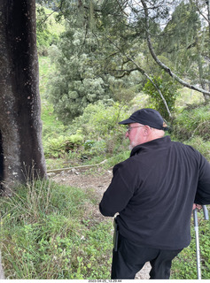 102 a1s. New Zealand - Spellbound Glowworm & Cave Tours - down to the cave + Adam