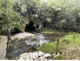 107 a1s. New Zealand - Spellbound Glowworm & Cave Tours - down to the cave