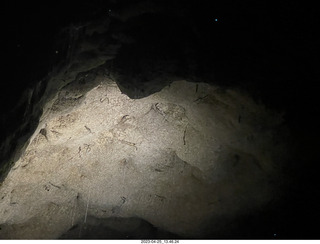 129 a1s. New Zealand - Spellbound Glowworm & Cave Tours - cave with visible glowworms