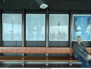 New Zealand - Auckland Sky Tower 51st floor view signs