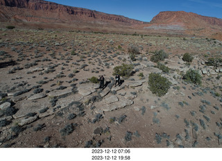305 a20. Drone photo - Wee Hope Mine area + Adam + Tyler