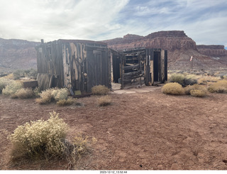171 a20. Happy Canyon airstrip - old buildings