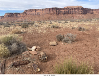 174 a20. Happy Canyon airstrip - old buildings and stuff