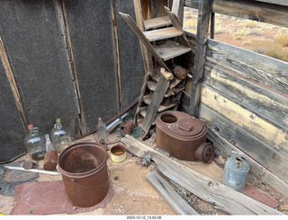 179 a20. Happy Canyon airstrip - old buildings and stuff