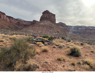 188 a20. Happy Canyon airstrip - old buildings and stuff