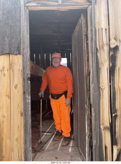 227 a20. Happy Canyon airstrip -  old buildings and stuff + Adam