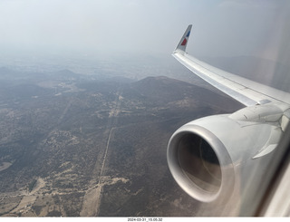 10 a23. aerial - airline flight to Mexico